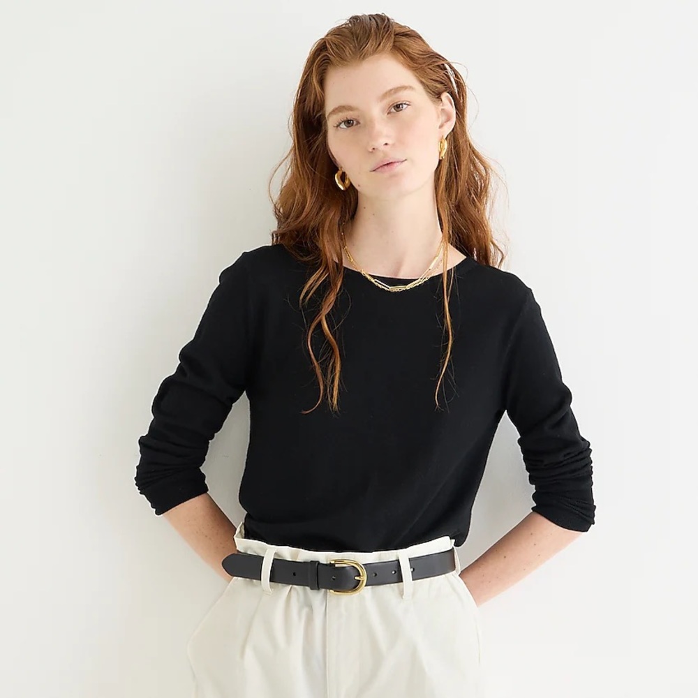 J Crew Halle Crew Neck Sweater